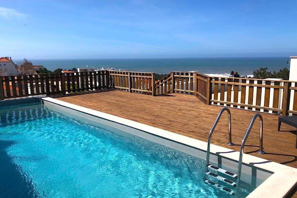 Terracos Do Mar - Rooftop Pool With Sea View Назаре Екстер'єр фото